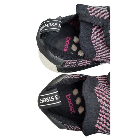 Adidas NMD R1 STLT Sneakers Mens Size 13 Primeknit Core Black Multicolor Shoes main image 4